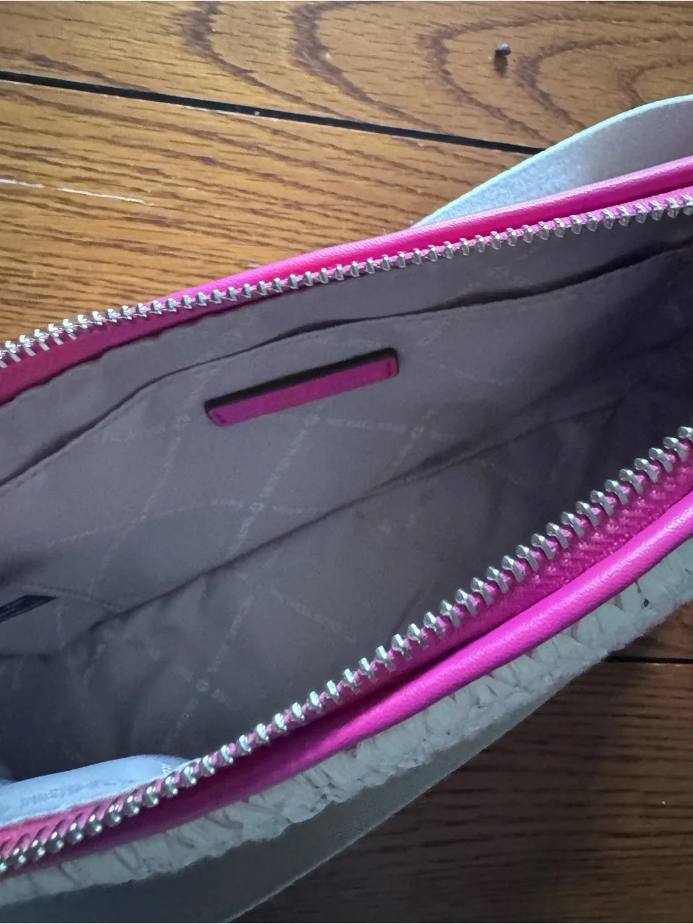 Michael Kors Like New Woven Ombre Pink Crossbody Bag - Picture 6 of 6